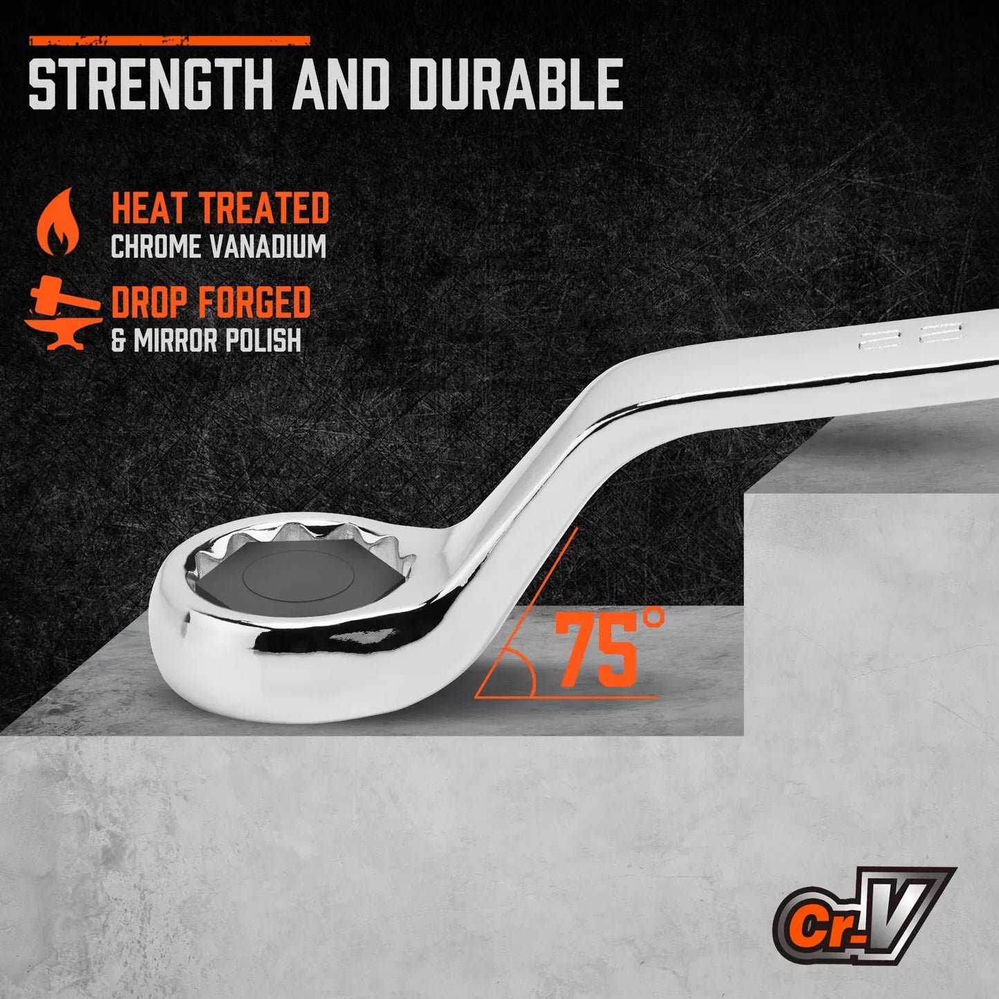 Gekröpfte Ringschlüssel Satz 6mm–24mm