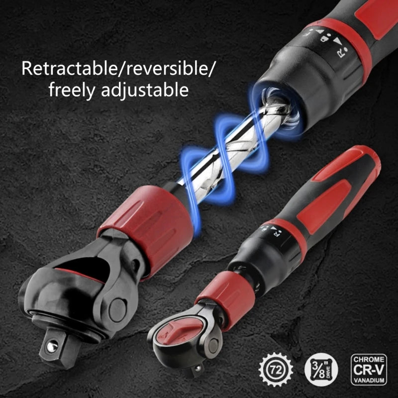 3/8" Ratsche mit drehbarem Kopf