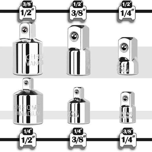 Adapter und Reduktionen 1/4", 3/8", 1/2"