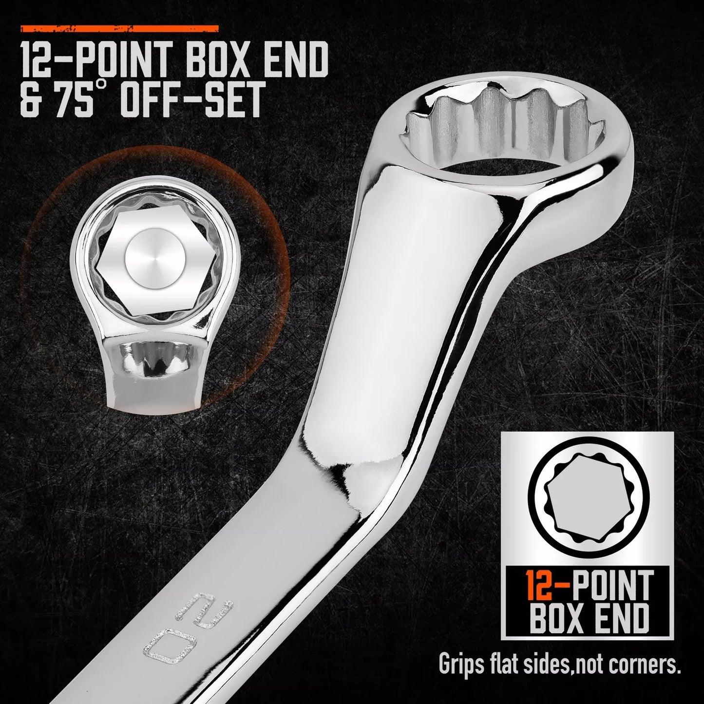 Gekröpfte Ringschlüssel Satz 6mm–24mm