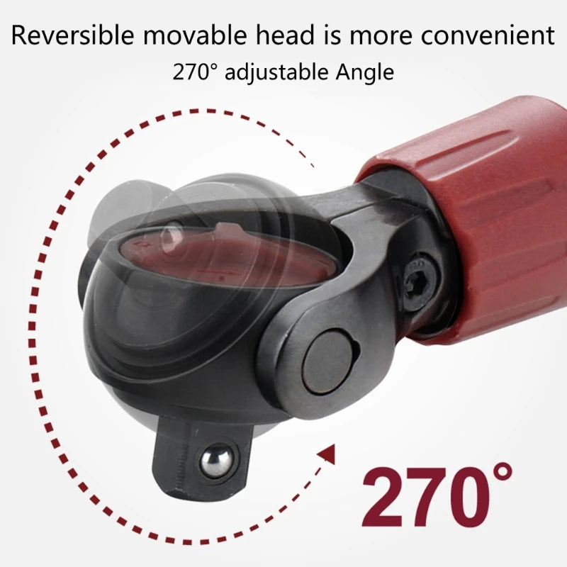 3/8" Ratsche mit drehbarem Kopf