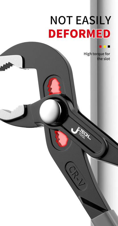 Wasserpumpenzange mit Knopfverstellung