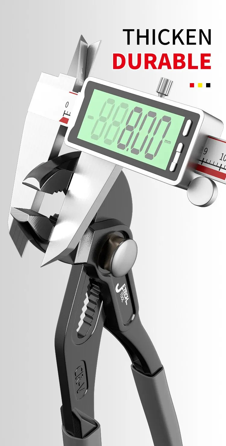 Wasserpumpenzange mit Knopfverstellung