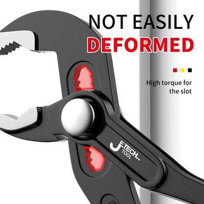 Wasserpumpenzange mit Knopfverstellung