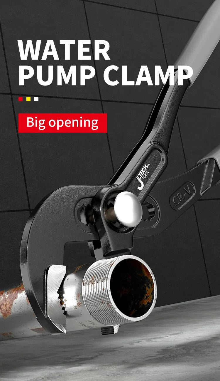 Wasserpumpenzange mit Knopfverstellung