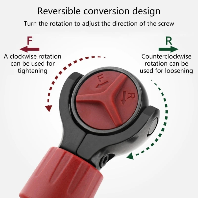 3/8" Ratsche mit drehbarem Kopf