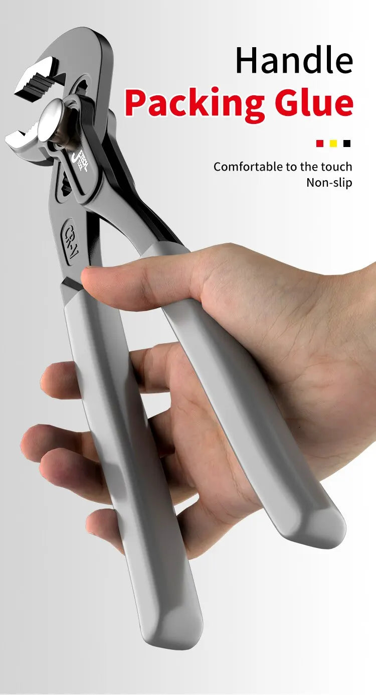 Wasserpumpenzange mit Knopfverstellung