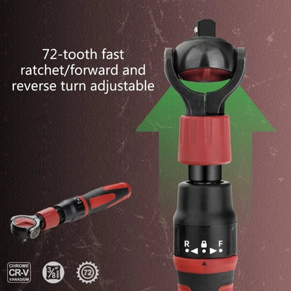 3/8" Ratsche mit drehbarem Kopf