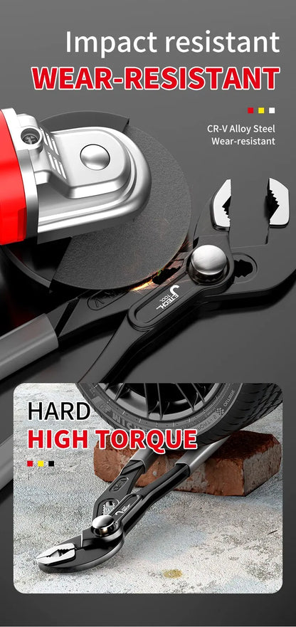 Wasserpumpenzange mit Knopfverstellung